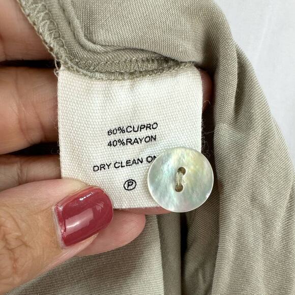 Rumoured Riverside Trouser Pant Silky Gray Wide Leg High Rise size Large - Picture 8 of 8